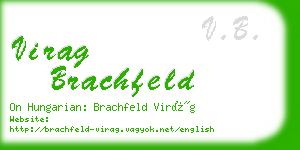 virag brachfeld business card